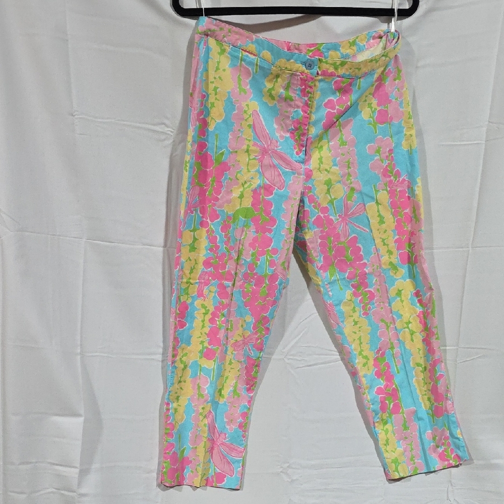 Lilly Pulitzer Pastel Floral Pants Vintage